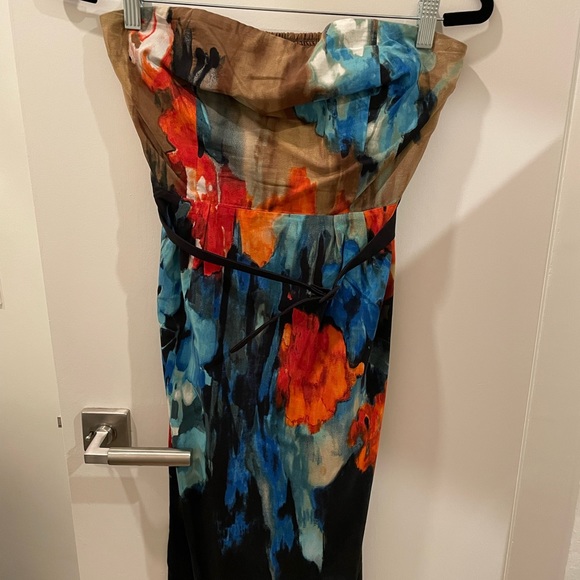 Gorgeous new strapless belted midi cocktail dress. Perfect for New Year’s Eve! - Picture 3 of 3